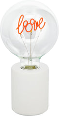 Paladone Disney Mickey Mouse Decorative LED Neon Bulb Lamp - E27 Glass Lightbulb, Officially Licensed Collectible Gift, Fun Light for Bedrooms & Homes, Red