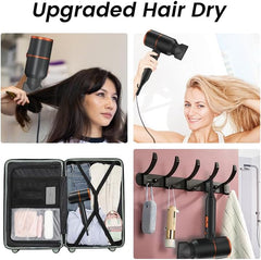 Hair Dryer UK Edition – High-Performance Ionic, 3 Heat & 2 Speed, Cool Shot, Diffuser & 2 Nozzles