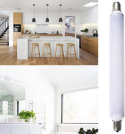 2-Pack 4W S15s LED Light Bulbs  – Warm White 3000K, 221mm T25 Tubular Replacement for Bathroom & Shaving Lights