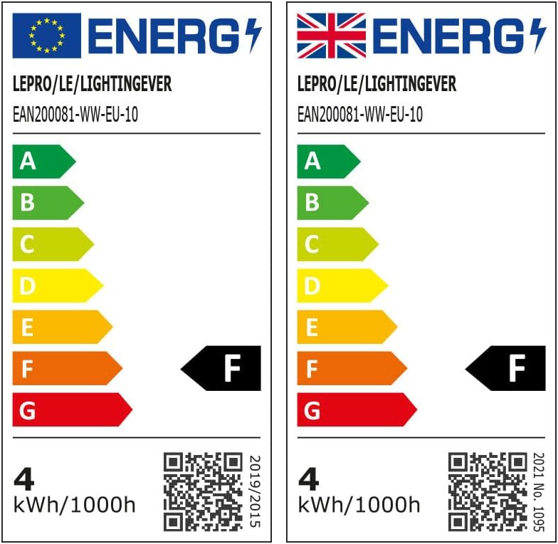 GU10 LED Bulbs 4.5W Warm White 2700K 345lm Pack of 10