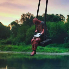 Deadpool Car Rear View Mirror Hanging Ornament – Funny Micro Landscape Decor Gift