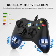 Wired Game Controller – USB Gamepad Joystick for PC, PS3, Android, Dual Vibration, 1.5m Cable