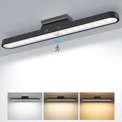 Dimmable under-cabinet lights with 6000K brightness. Wireless, motion-sensor, and USB-C rechargeable. Ideal for various indoor areas.