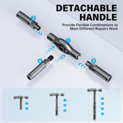 24 in 1 Magnetic Screwdriver Set, DIY Ratchet Screwdriver Set, Multi Magnetic Drive Tool with Detachable Ratchet Handle, Portable Tool Kit in Case for Home DIY, Computer, Electronics Repair