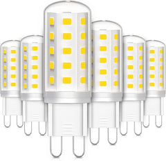 LEDYA G9 LED Bulbs, 3W (30W Equivalent), Warm White 2700K, 380LM, Pack of 6