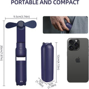 Foldable USB Handheld Fan 3 Speed Power Bank