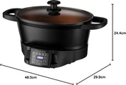 Good-to-Go 6.5L Electric Multicooker – 8 Functions: Sear, Slow Cook, Steam, Boil, Roast & Keep Warm, 750W, Dishwasher Safe