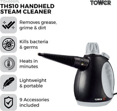 Tower T134000PL Handheld Steam Cleaner 1050W