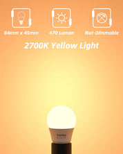 E27 LED Golf Ball Bulb 6W 2700K Warm White 3-Pack