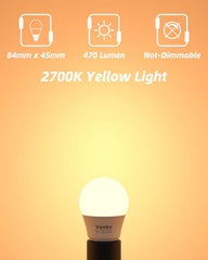 E27 LED Golf Ball Bulb 6W 2700K Warm White 3-Pack