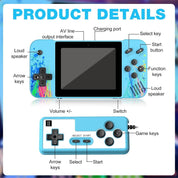 Retro Handheld Game Console – 3.5" HD Screen, 800 Classic Games, TV & 2-Player Support