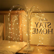 LED Willow Tree Table Lights with 192 LEDs, 20 Inch Decorative Branch Lamp with 8 Lighting Modes for Home and Event Décor