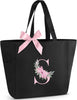 A-Z Initial Personalized Tote Bag – Waterproof Gift for Women, Moms, Teachers & Bridesmaids