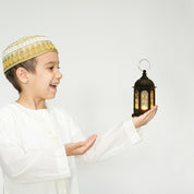 Mini Ramadan LED Candle Lantern – Moroccan Style Eid Hanging & Table Decor for Indoor and Outdoor Use