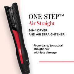 One-Step Air Straight 2-in-1 Dryer & Straightener – Hot Air with Argan Oil Shine Boost