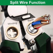 8 in 1 Wire Stripper with Voltage Tester, Multi-Function Electric Wire Stripping Tool, Heavy Duty 12-250V AC/DC Tester for Hot/Neutral Wires, Electrician Repair Tool