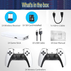 Upgraded Retro Game Console – 21,000+ Games, Dual Controllers, HDMI, 2-Player TV System