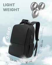 Laptop Backpack – Water-Resistant, Anti-Theft Travel Bag with USB Port, 15.6" Fit