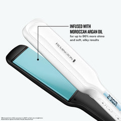 Shine Therapy Wide Hair Straightener with Argan Oil & 9 Heat Settings – S8550