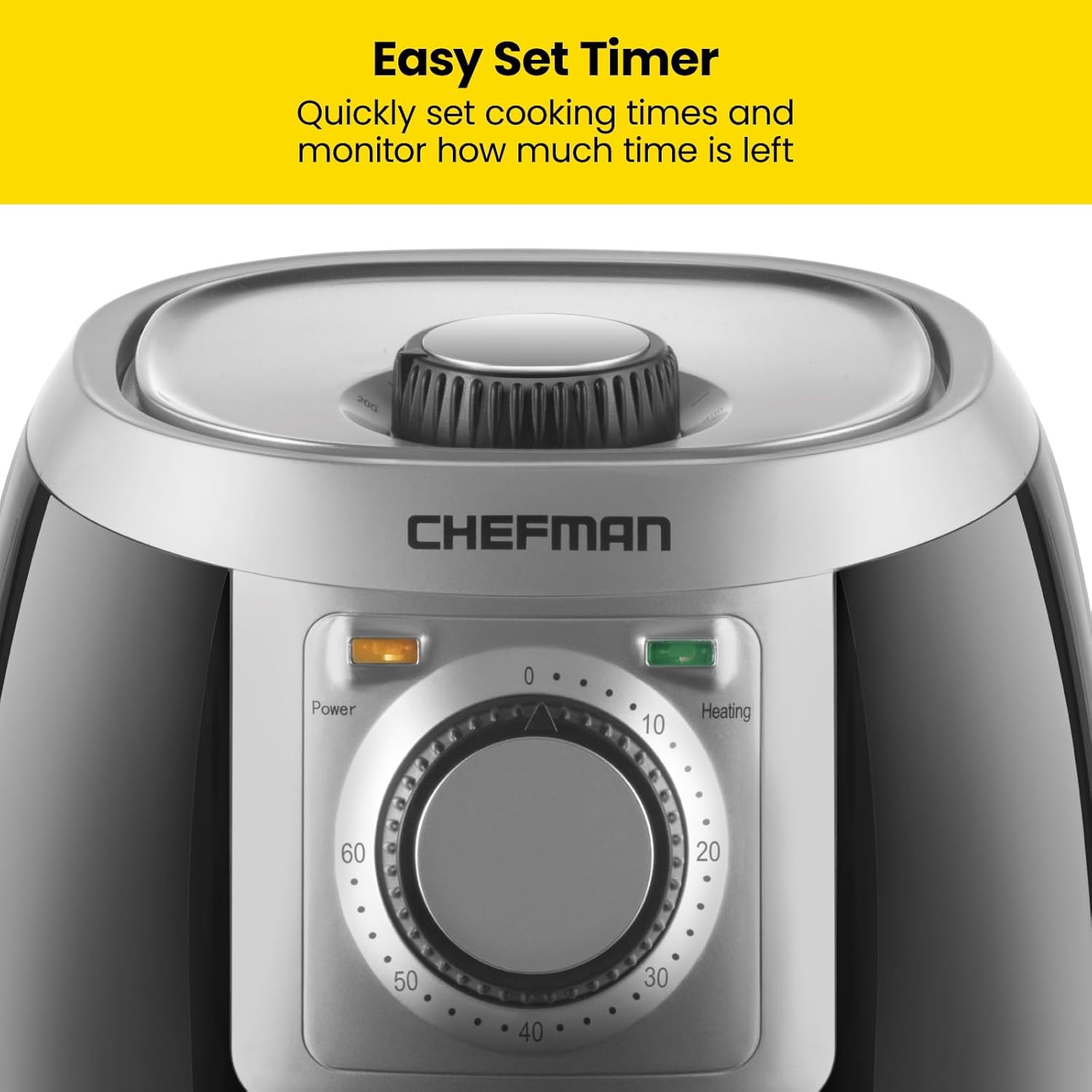 TurboFry 2-Litre Small Air Fryer – 1000W Compact Oil-Free Cooker with 60-Min Timer, Nonstick Basket & Dishwasher-Safe Parts