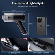 Cordless Handheld Vacuum Cleaner 15000Pa Powerful Suction, Lightweight Mini Car Vacuum with Fast USB Charging for Home, Sofa, Bed, Office & Pet Hair Cleaning