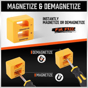11Pcs Magnetic Screwdriver Set – Flat & Cross Head