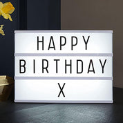 A4 Cinematic Light Box LED Sign with 159 Letters & Emojis