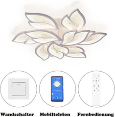 LED Ceiling Light 70–140W Dimmable Modern Lamp with Remote & App Control, Colour Changing Energy-Saving Lighting for Living Room/Bedroom