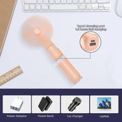 Portable Foldable Handheld Fan with Power Bank