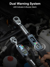 Digital Torque Wrench Set 1/4" & 1/2" Adjustable with LED