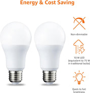 10.5W LED E27 Bulb Warm White 1055lm Non-Dimmable Pack of 2