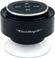 Upgraded Shower Speaker – IPX7 Waterproof Bluetooth Speaker with Suction Cup, Hook Clip, Mic & 12H Playtime – Black Silver