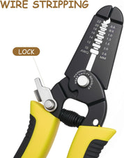 10–22 AWG Wire Stripping Pliers 7 Inch Cable Cutter