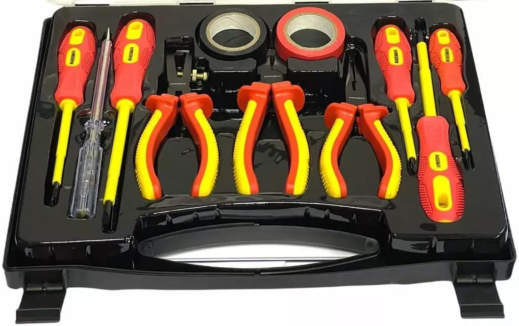 11PCS Electricians Screwdriver Set Fully Insulated with Case