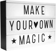 A4 Cinematic Light Box LED Sign with 159 Letters & Emojis