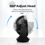 OCOOPA USB Table Fan with Adjustable Speeds & 360° Rotation