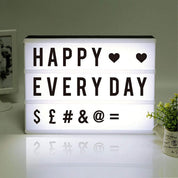 A4 Cinematic Light Box LED Sign with 159 Letters & Emojis