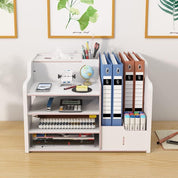 Updated Wooden Desk Organiser – Large Capacity A4 File & Office Storage Box