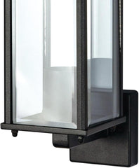 Mains powered wall light with E27 bulb holder


