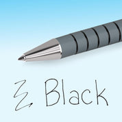 Flexgrip Ultra Retractable Ballpoint Pens, 1.0mm Medium Point, Black