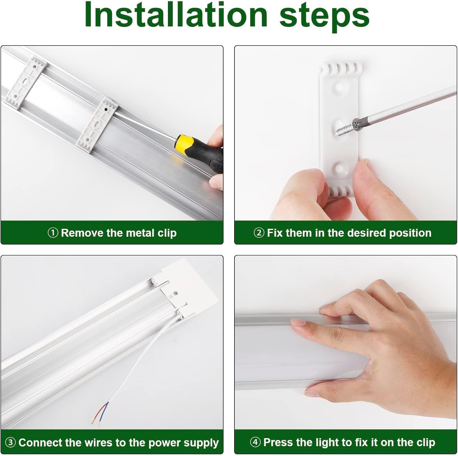 LED Batten Lights 6500K Daylight | IP20 Fluorescent Strip Ceiling Light UK