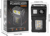 flintronic Small Torch, USB C Rechargeable Mini EDC Torch, COB Work Light with Magnetic Base and Buckle Clip, Super Bright Flashlight for Outdoors Camping, Hiking, Emergency, Workshop, Repair [Energy Class A+++]