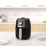 TurboFry 2-Litre Small Air Fryer – 1000W Compact Oil-Free Cooker with 60-Min Timer, Nonstick Basket & Dishwasher-Safe Parts