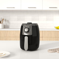 TurboFry 2-Litre Small Air Fryer – 1000W Compact Oil-Free Cooker with 60-Min Timer, Nonstick Basket & Dishwasher-Safe Parts