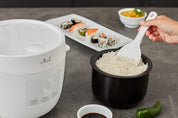 Yum Asia Tsuki Mini Rice Cooker – Pebble White – 2.5 Cups – Ceramic Bowl