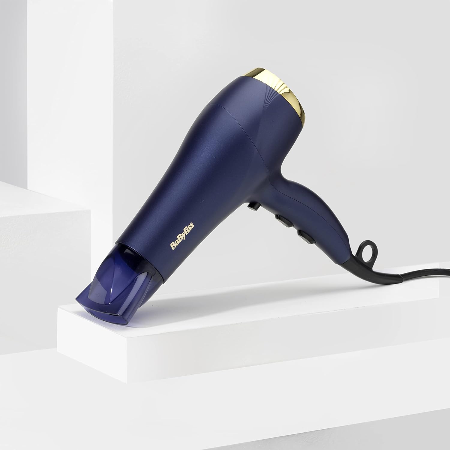 Midnight Luxe Hair Dryer 2300W – Powerful Ionic, Fast Drying, Frizz-Control, 3 Heat & 2 Speed