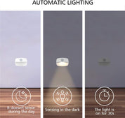 3 Pack Motion Sensor Night Lights Indoor Battery Operated LED Warm White