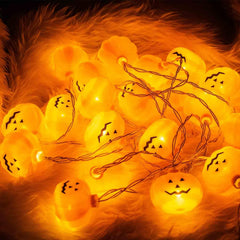 Halloween Pumpkin String Lights 20 LED 3M Battery Operated Indoor Outdoor