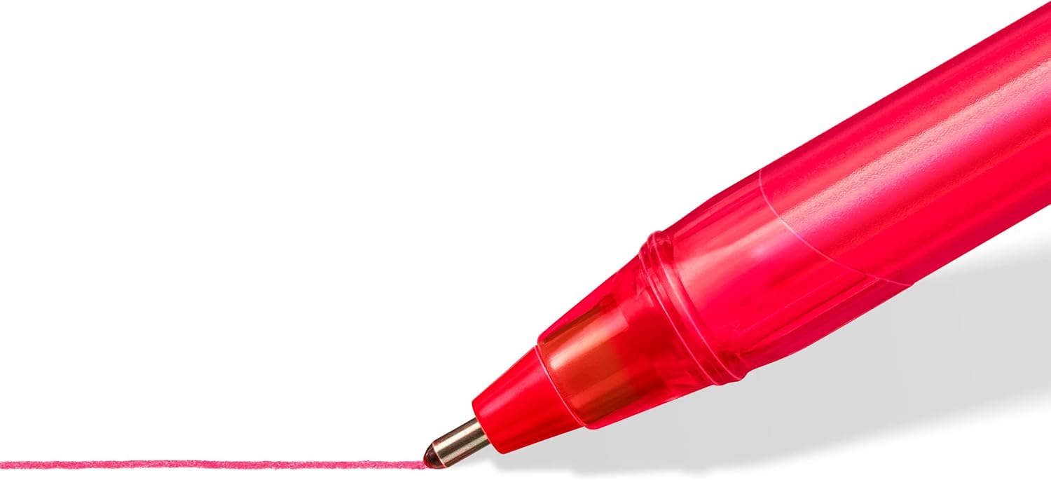 MC10 Rainbow Stick Ballpoint Pens, Assorted Ink Colours, 1.0mm Tip