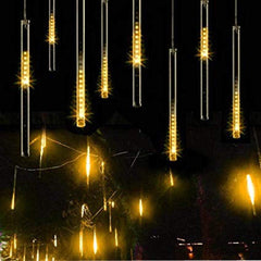 Meteor Shower Rain Lights,Drop/Icicle Snow Falling Raindrop 30cm 8 Tubes Waterproof Cascading Lights for Wedding Xmas Home Decor